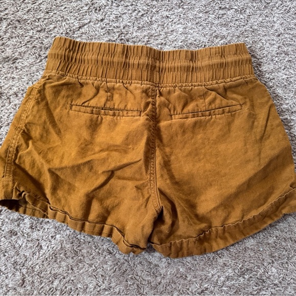 Athleta Women's Size 0 Cabo Linen 4" Shorts Brown - Picture 2 of 4